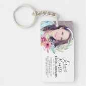 記念写真プラーク |ワテカラーフラワーフレーム キーホルダー (正面)