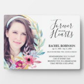 記念写真プラーク |ワテカラーフラワーフレーム フォトプラーク (正面)