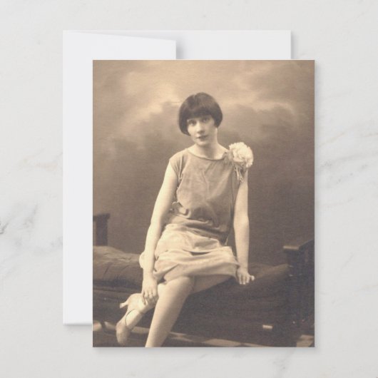 記念写真ホワイトバラ芽葬儀のお知らせ 招待状 (裏面)