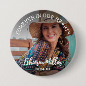 記念写真ボタン「永遠に私たちのハート内」 缶バッジ (正面)