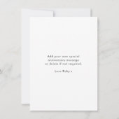 記念写真モダン夫スタイリッシュ妻カード (裏面)