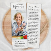 記念写真モダン祈りの言葉カード葬儀しおり