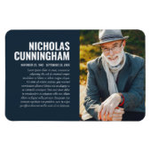 記念写真モダン祈りの言葉カード記念 マグネット (横)