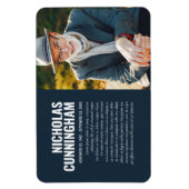 記念写真モダン祈りの言葉カード記念 マグネット (縦)