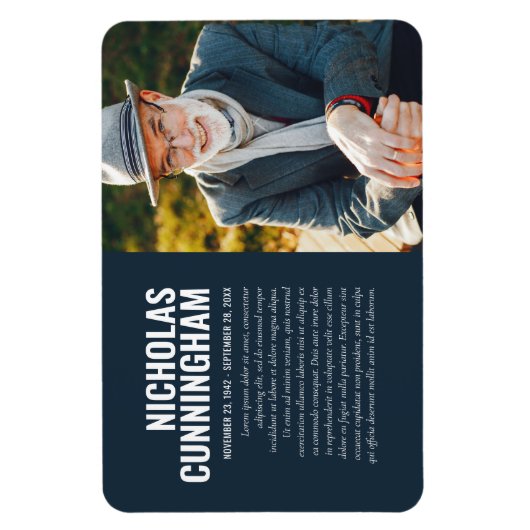 記念写真モダン祈りの言葉カード記念 マグネット (縦)