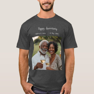 記念写真モダンTシャツダーク Tシャツ