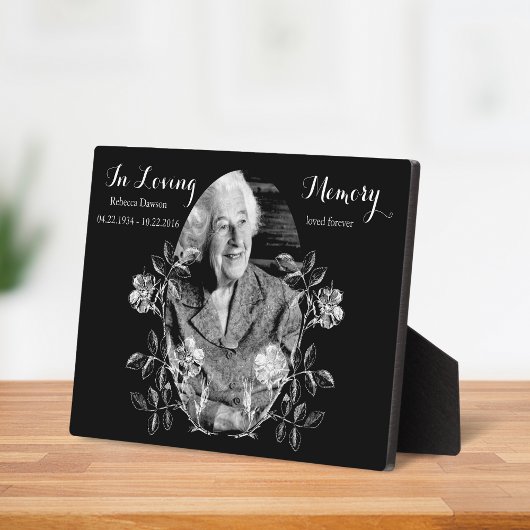 記念写真ヴィンテージ花遺跡記念 フォトプラーク