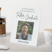 記念写真大学院卒業生の父 台座サイン (インサイチュ)