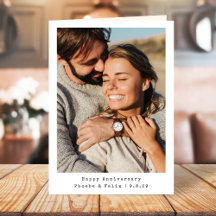 記念写真夫婦カスタム折りカード