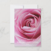 記念写真悔やみや弔慰葬儀サンキューカード 招待状 (正面)