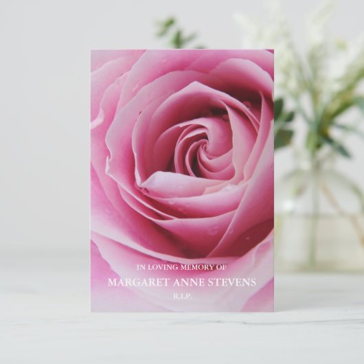 記念写真悔やみや弔慰葬儀サンキューカード 招待状 (スタンド正面)