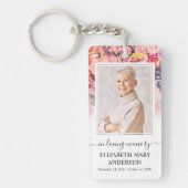 記念写真愛する記憶の明るいフローラ キーホルダー (正面)