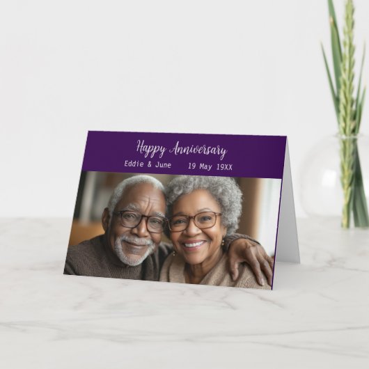 記念写真折りアニバーサリーカードナス 招待状 (正面)