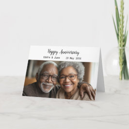 記念写真折りモダン畳み記念日カード 招待状