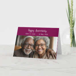 記念写真折り記念日カードクランベリー 招待状