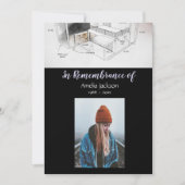 記念写真招待状建築設計士 招待状 (正面)