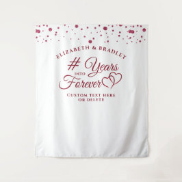 記念写真撮影用バックドロップ　永遠への◯年 タペストリー