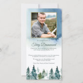 記念写真森葬式 サンキューカード (正面)