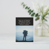 記念写真歩くハイキングハイカーハイキング 名刺 (スタンド正面)