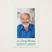 記念写真海帆船葬式祈りの言葉カード (正面)