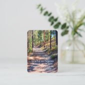 記念写真祈りの言葉ウォークフォレストツリーワイルド 名刺 (スタンド正面)