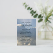 記念写真祈りの言葉クリスチャン天国 名刺 (スタンド正面)