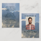 記念写真祈りの言葉クリスチャン天国 名刺 (正面/裏面)