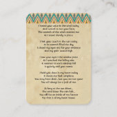 記念写真祈りの言葉グラフィックアート羽毛事業 名刺 (正面)