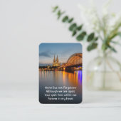 記念写真祈りの言葉ケルン大聖堂ドイツ 名刺 (スタンド正面)