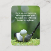 記念写真祈りの言葉ゴルファーゴルフコースゴルフ 名刺 (正面)