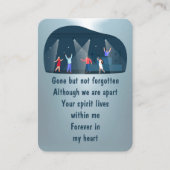 記念写真祈りの言葉ダンスシアター舞台芸術 名刺 (正面)