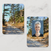 記念写真祈りの言葉トレイルフォレストデザートウォーク 名刺 (正面/裏面)