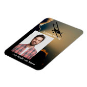 記念写真祈りの言葉パイロット空飛んでいる機 マグネット (左側)