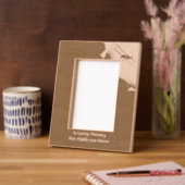 記念写真祈りの言葉パイロット空飛んでいる機 レーザー彫刻フレーム (左)