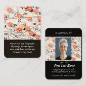 記念写真祈りの言葉ビンゴゲーム 名刺 (正面/裏面)