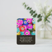 記念写真祈りの言葉ビンゴゲーム 名刺 (スタンド正面)