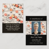 記念写真祈りの言葉ビンゴゲーム 名刺 (正面/裏面)