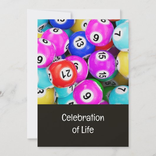 記念写真祈りの言葉ビンゴゲーム 招待状 (正面)