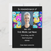 記念写真祈りの言葉ビンゴゲーム 招待状 (裏面)