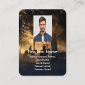 記念写真祈りの言葉森林歩道ウォークウホース 名刺 (裏面)