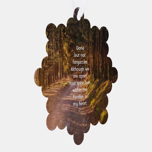 記念写真祈りの言葉森林歩道ウォーク オーナメントカード (右)