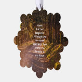 記念写真祈りの言葉森林歩道ウォーク オーナメントカード (左)