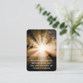 記念写真祈りの言葉森林歩道サンライトビーム 名刺 (スタンド正面)