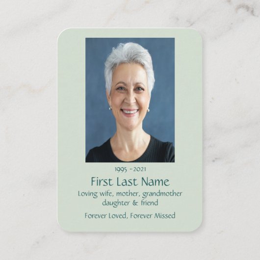 記念写真祈りの言葉水彩養鶏場 名刺 (裏面)