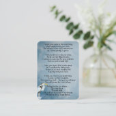 記念写真素晴らしブルーヘロン鳥ビジネスカード 名刺 (スタンド正面)