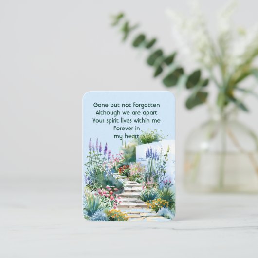 記念写真美しいガーデンパスガーデナー 名刺 (スタンド正面)