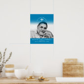 記念写真航空葬儀カスタム青 ポスター (キッチン)