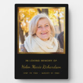 記念写真記念モダン金ゴールド フォトプラーク (正面)