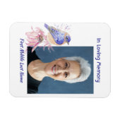 記念写真詩ブルーバードガーデンバード マグネット (横)