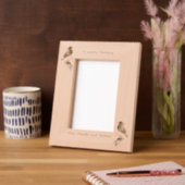 記念写真詩ブルーバードガーデンバード レーザー彫刻フレーム (左)